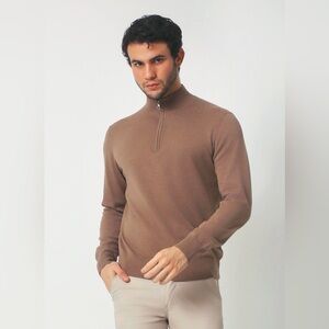 Men's Everyday Cotton Quarter Zip Sweater